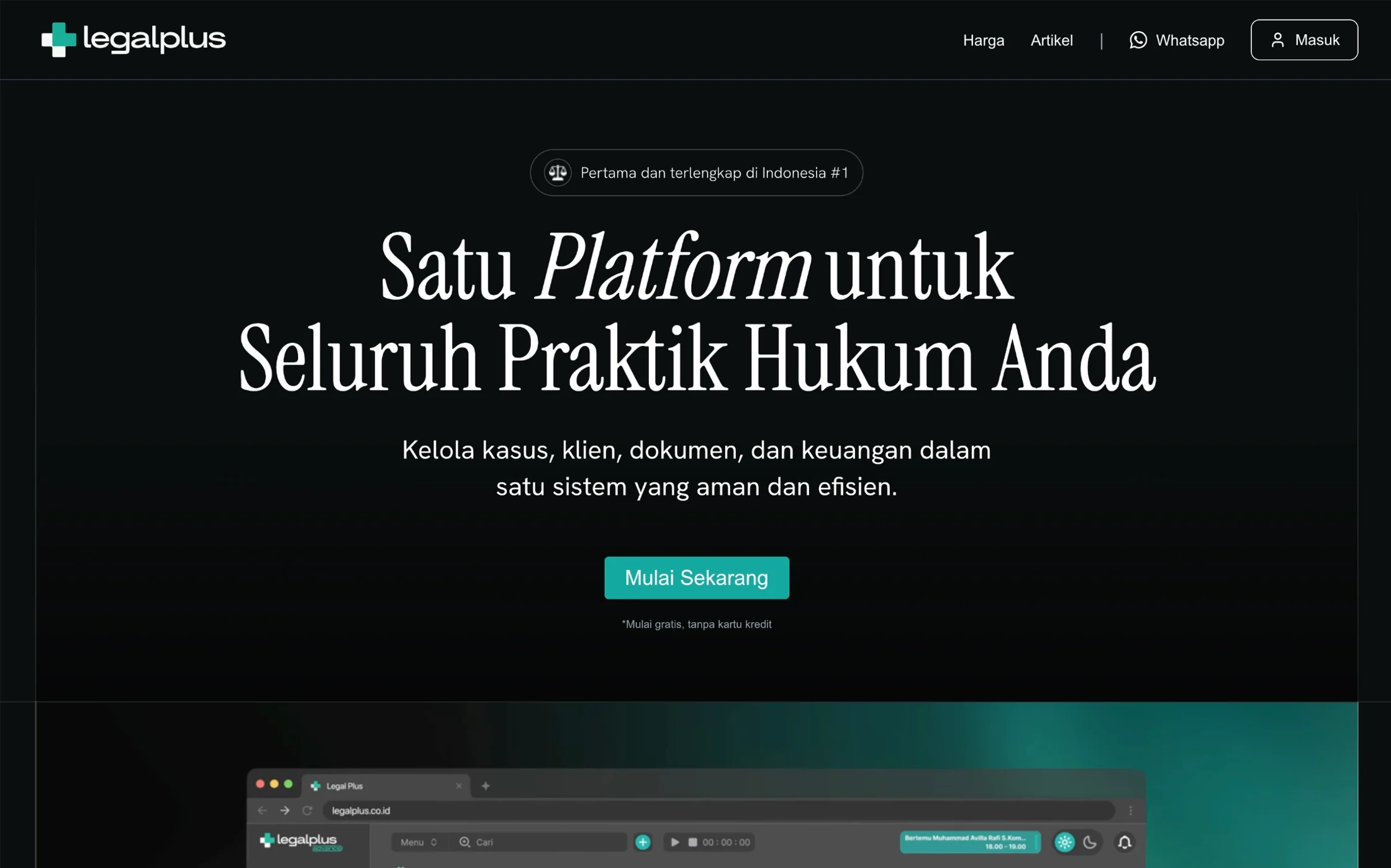 Legal Plus project preview